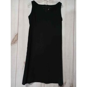Saks Fifth Avenue‎ Dress Ladies 6 Sport Sleeveless Black Dress V-Neck Career